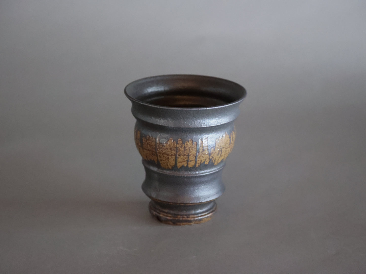 泥象嵌筒鉢｜淡海陶芸研究所 山元一真