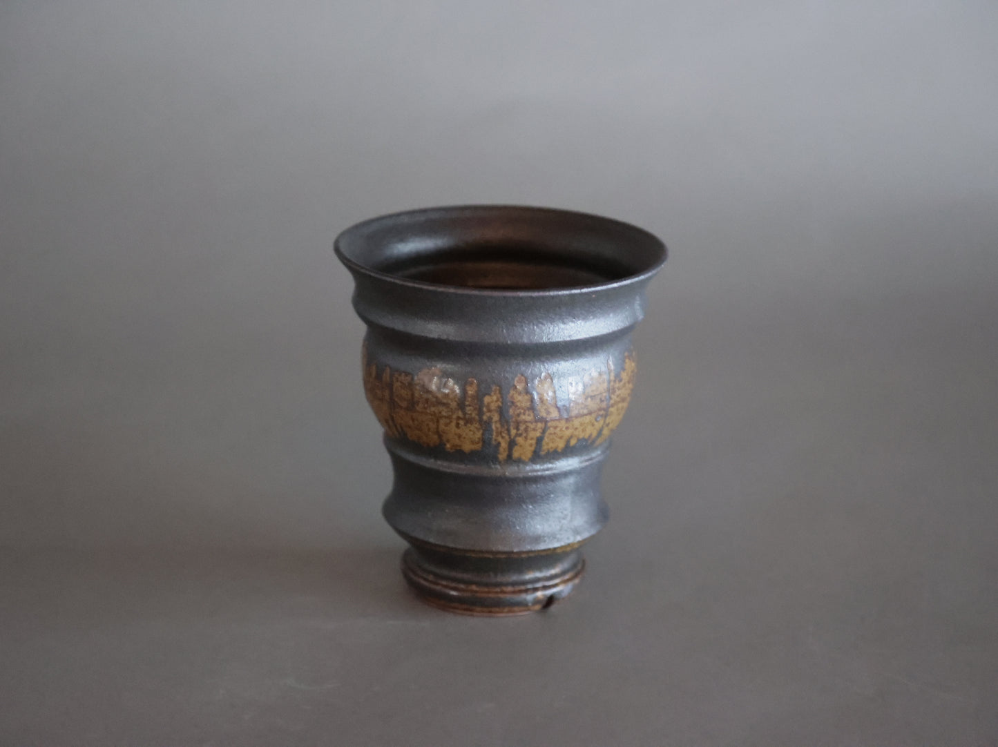 泥象嵌筒鉢｜淡海陶芸研究所 山元一真