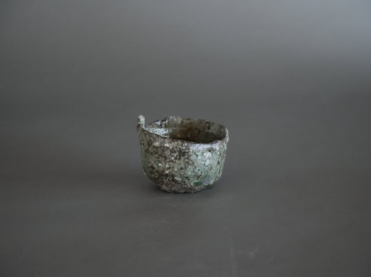 灰釉円荒土｜迫 能弘