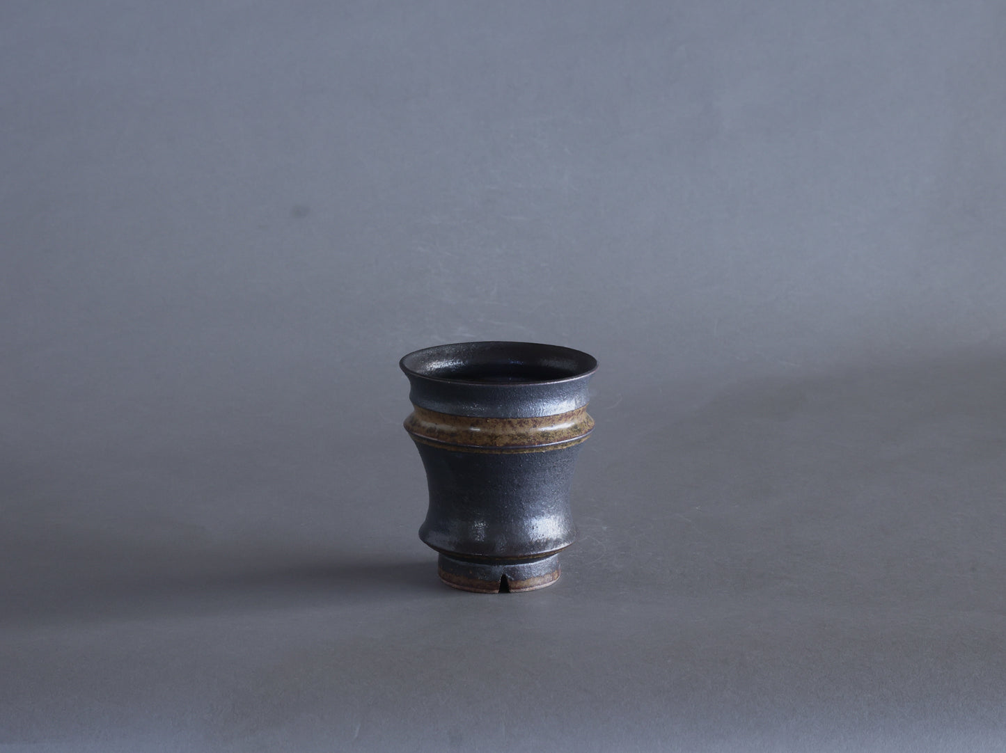 泥象嵌筒鉢｜淡海陶芸研究所 山元一真