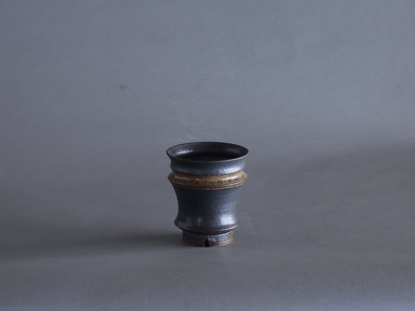 泥象嵌筒鉢｜淡海陶芸研究所 山元一真