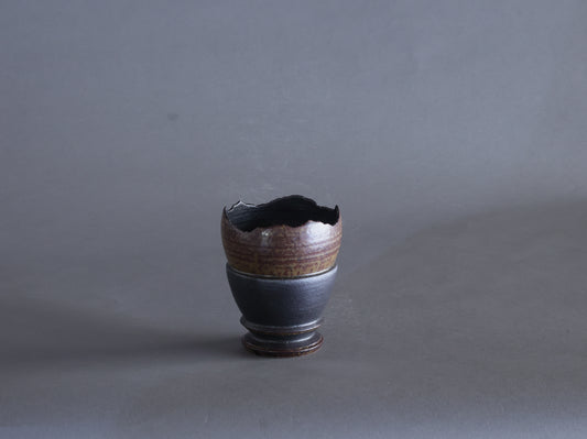 泥象嵌卵殻鉢｜淡海陶芸研究所 山元一真