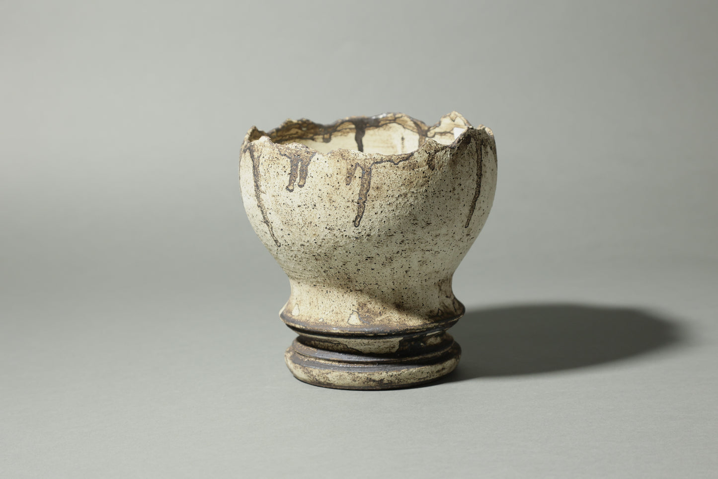 錆白泥卵殻鉢｜淡海陶芸研究所 山元一真
