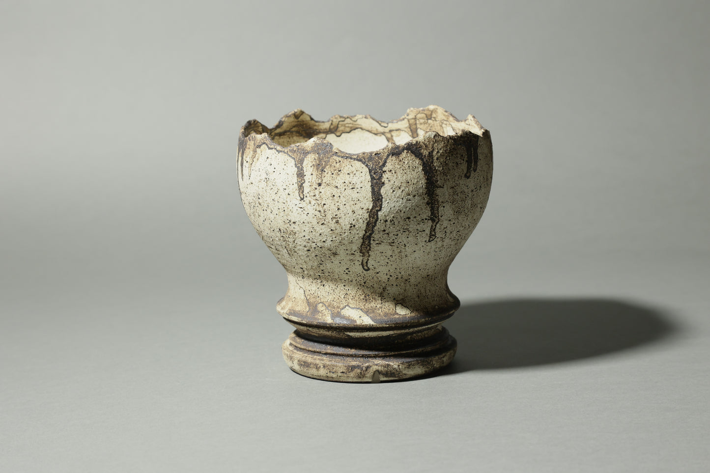 錆白泥卵殻鉢｜淡海陶芸研究所 山元一真