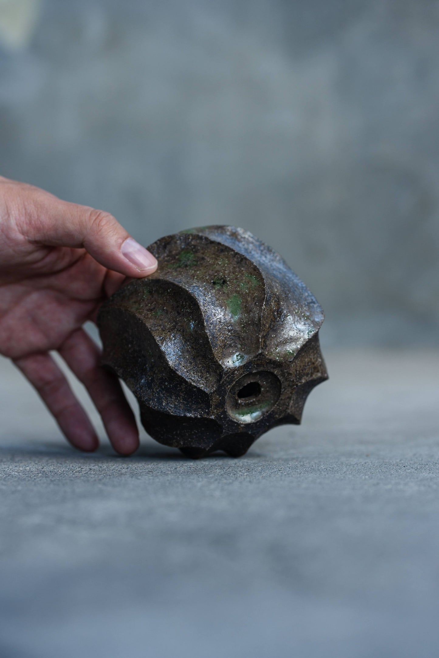 炭化しのぎ鉢｜迫 能弘